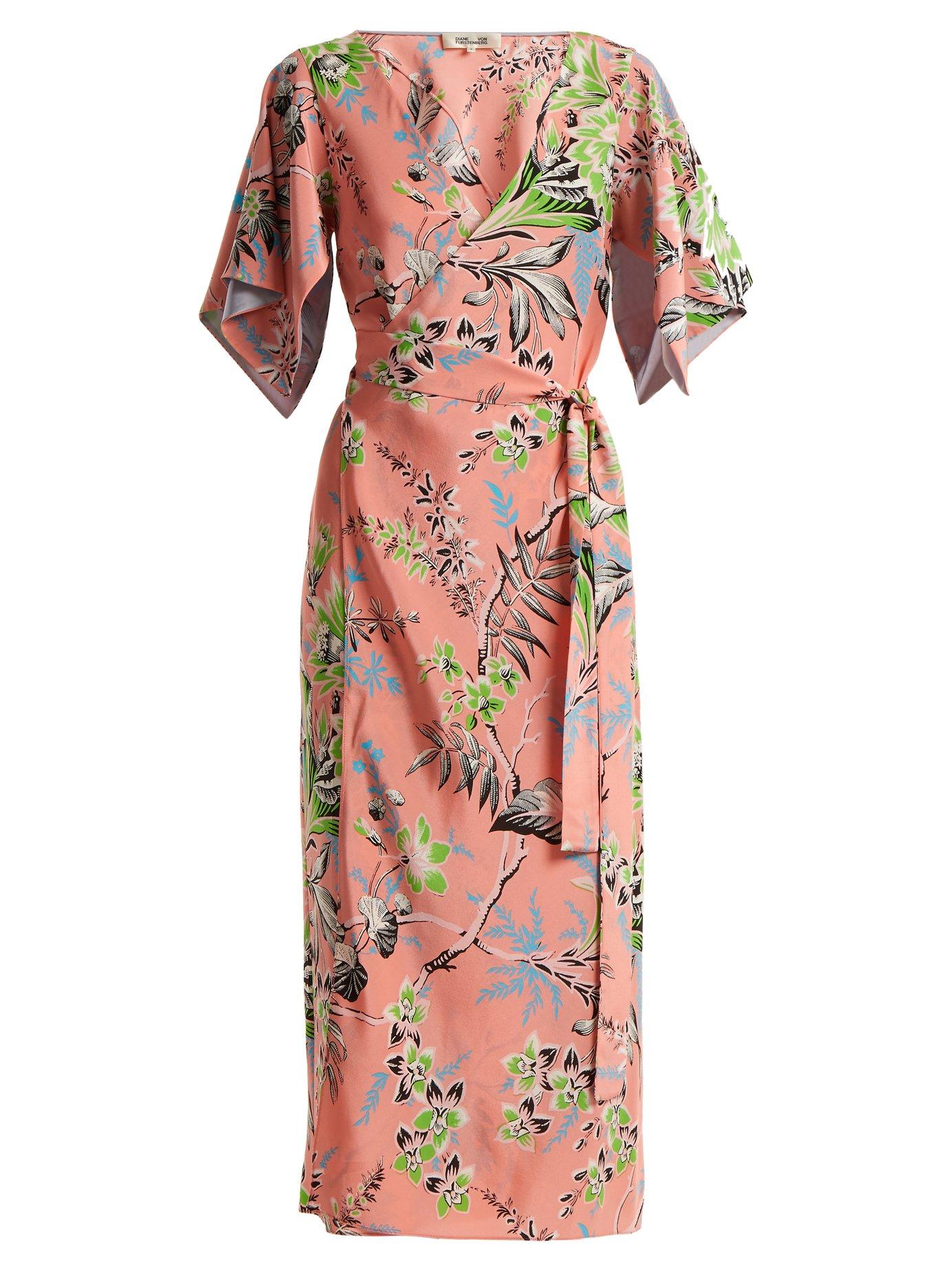 Diane Von Furstenberg Floral-print Silk ...